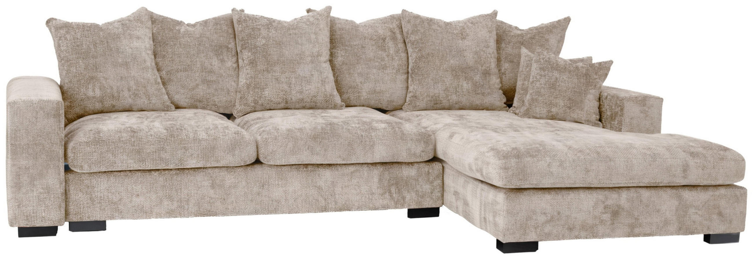 WFL Group Ecksofa Beige 285x155 cm