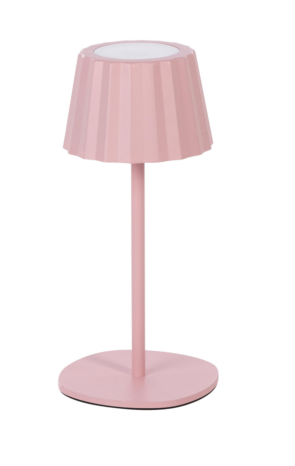 3IN1-LED-TISCHLAMPE - Flaschenleuchte in Pink mit Dimmfunktion und USB-C Aufladung für Innen und Außen - Pink, Metall (15/15/45cm) - Northpoint
