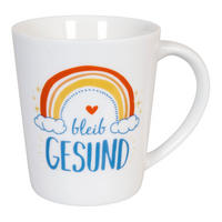 KAFFEEBECHER Bleib gesund - Naturfarben, Keramik (0.38L) - Könitz