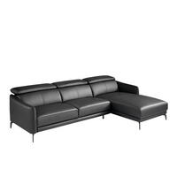 ECKSOFA Schwarz 283/194/94 cm - Schwarz, Leder (283/194cm) - ANGEL CERDA