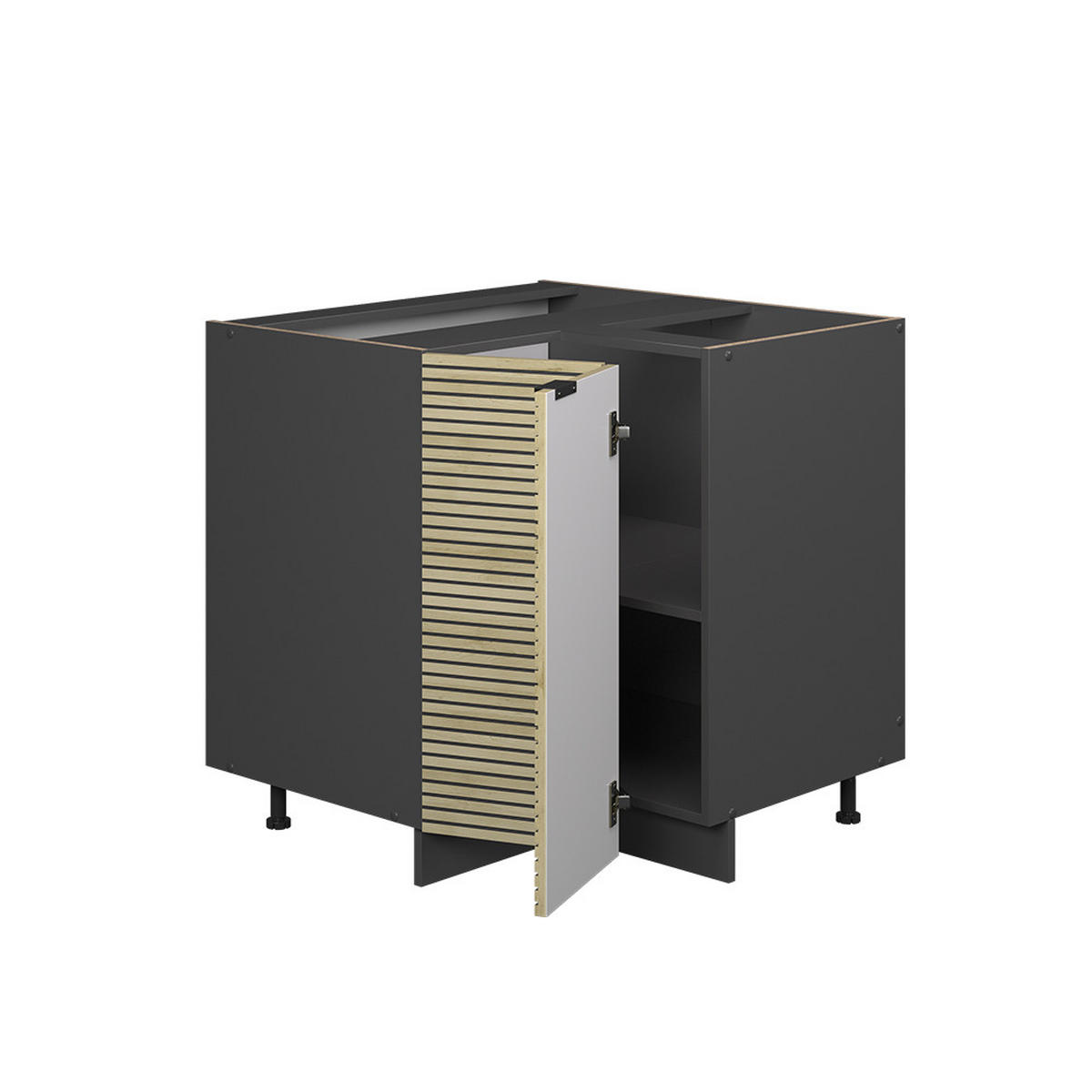 ROHOVÁ SKŘÍŇKA Fame-Line Dubový panel - antracitová/barva dubu, kompozitní dřevo (80.5/82/60cm) - Vicco