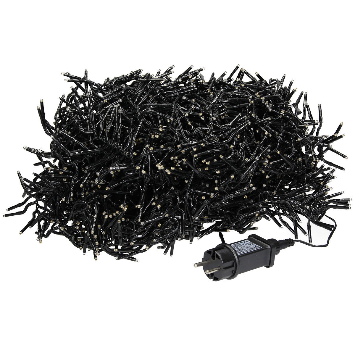 WEIHNACHT Büschel 3000LED - Schwarz, Kunststoff (2500cm) - ECD-Germany