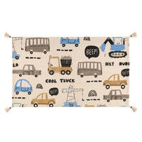 BAUMWOLLTEPPICH LKW-Muster 70/120 cm - Multicolor, Naturmaterialien (70/120cm)