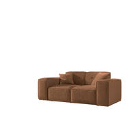 SOFA Zweisitzer PULA Stoff Antic Ziegel - Orange, Holz (186/73/88cm) - Kaiser Möbel