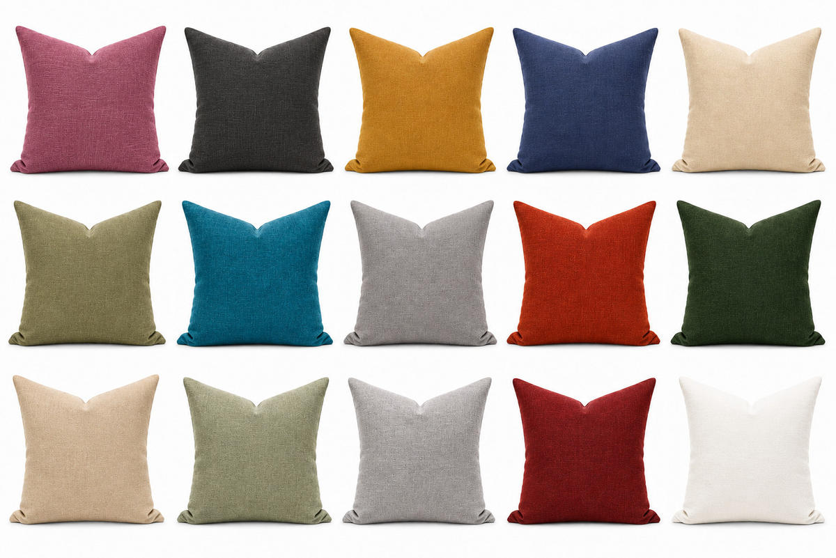 KISSENBEZUG Leinenoptik 50/50 cm Weiß - Weiß, Textil (50/50cm) - TiborTex