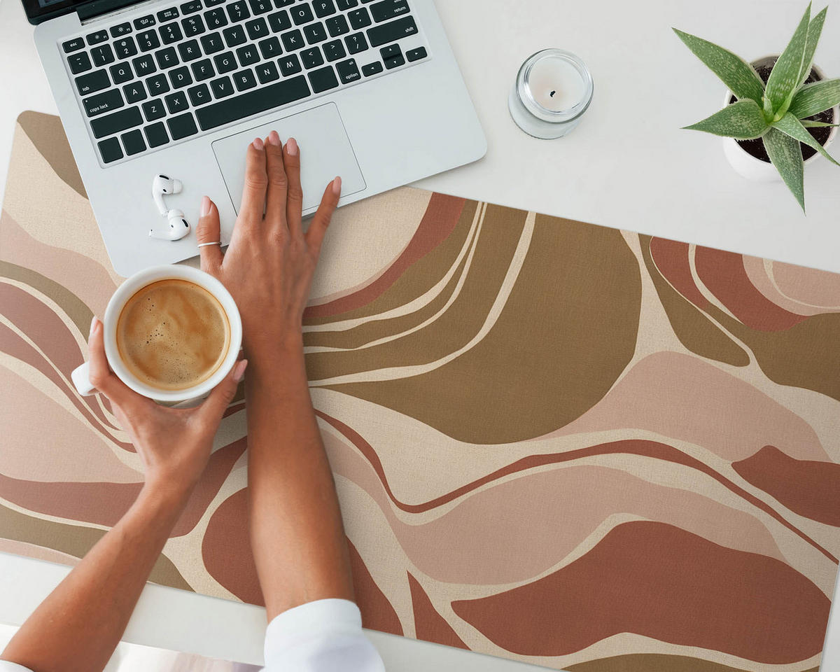 SCHREIBTISCHUNTERLAGE 100x50 cm Beige - Beige, Kunststoff (100/50/1.6cm) - Wallfluent