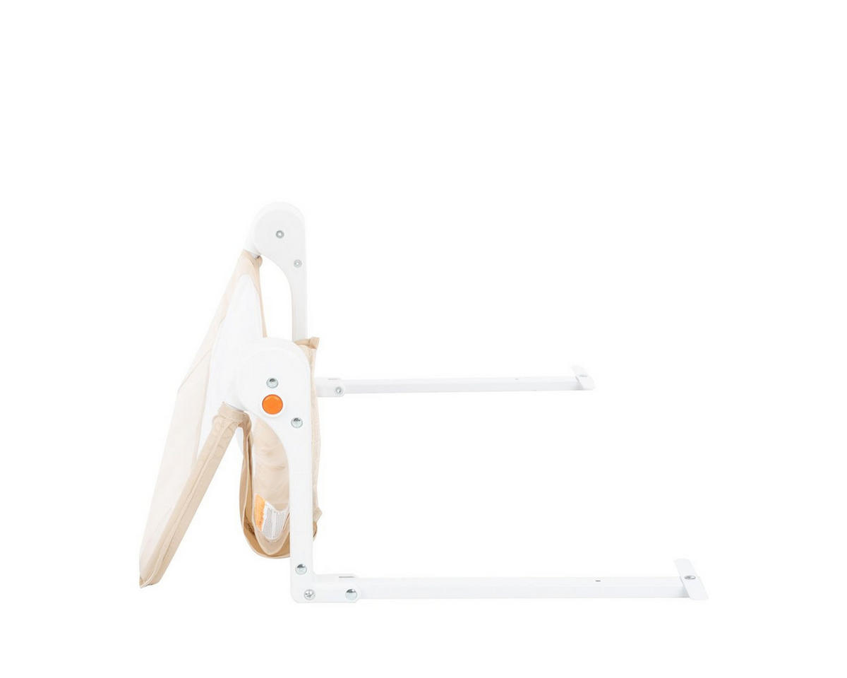 BETTSCHUTZGITTER I am safe 102 cm beige ab 18 Monaten, für Matratzen 12–20 cm, ohne Werkzeug montierbar - Beige, Metall (35/102cm) - Kikka boo