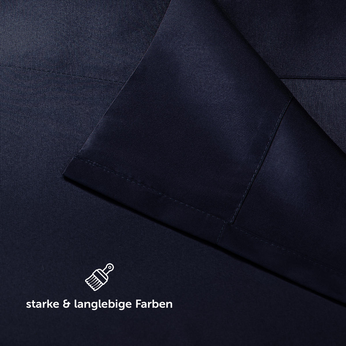BETTTUCH ohne Gummi 240/275 cm, in Dunkelblau - Dunkelblau, Textil (275/240cm) - Blumtal