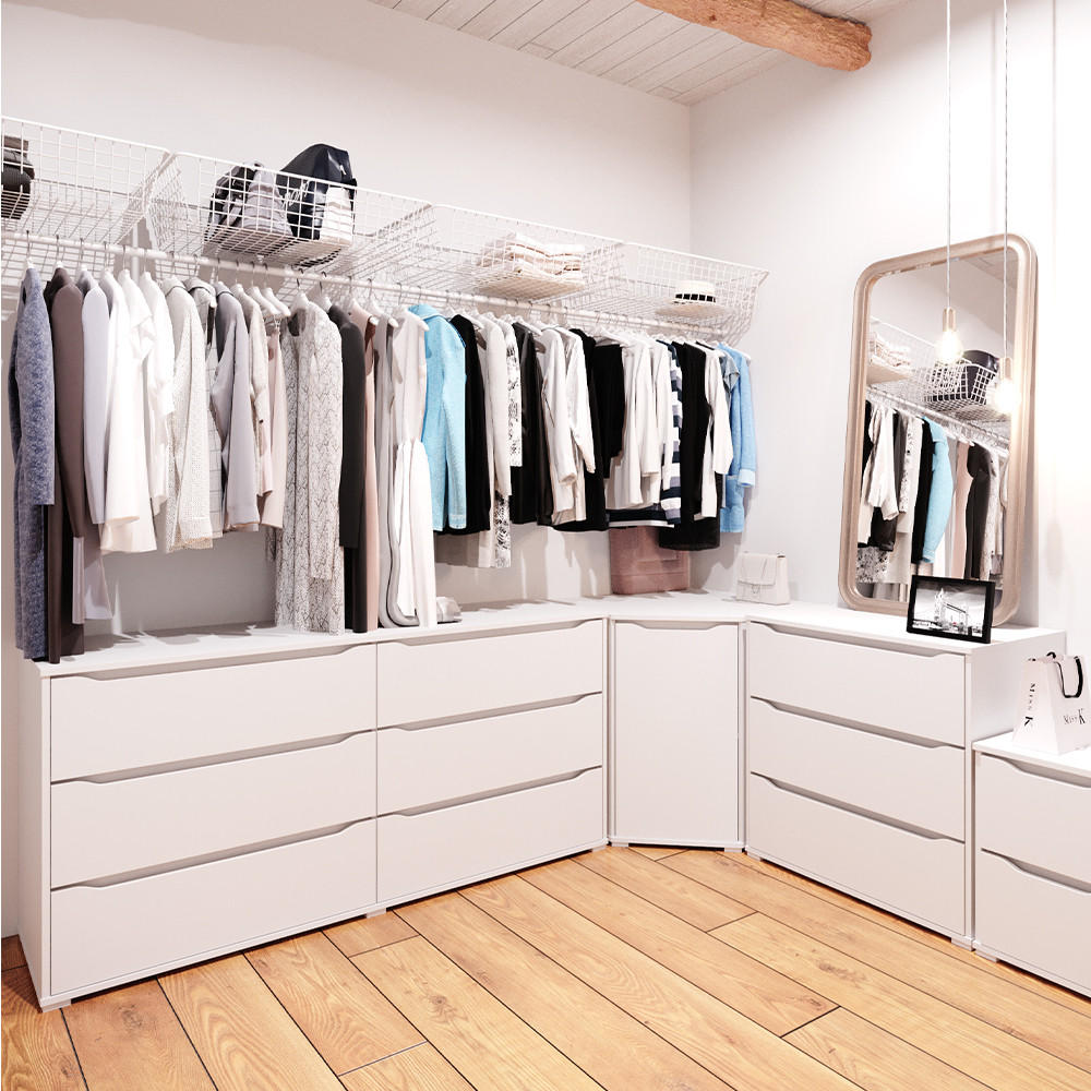 KOMMODE Ruben Weiß 160 x 77.6 cm - Weiß, Holzwerkstoff (48/77.6/160cm) - Vicco