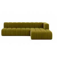 ECKSOFA GRAND L 295 cm, Stoff Salvador, Olive, Rechts - Olivgrün, Holz (295/179cm) - Kaiser Möbel