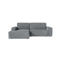 ECKSOFA Kokko mit Schlaffunktion, Grau - Grau, Textil (267/167cm) - Fedve