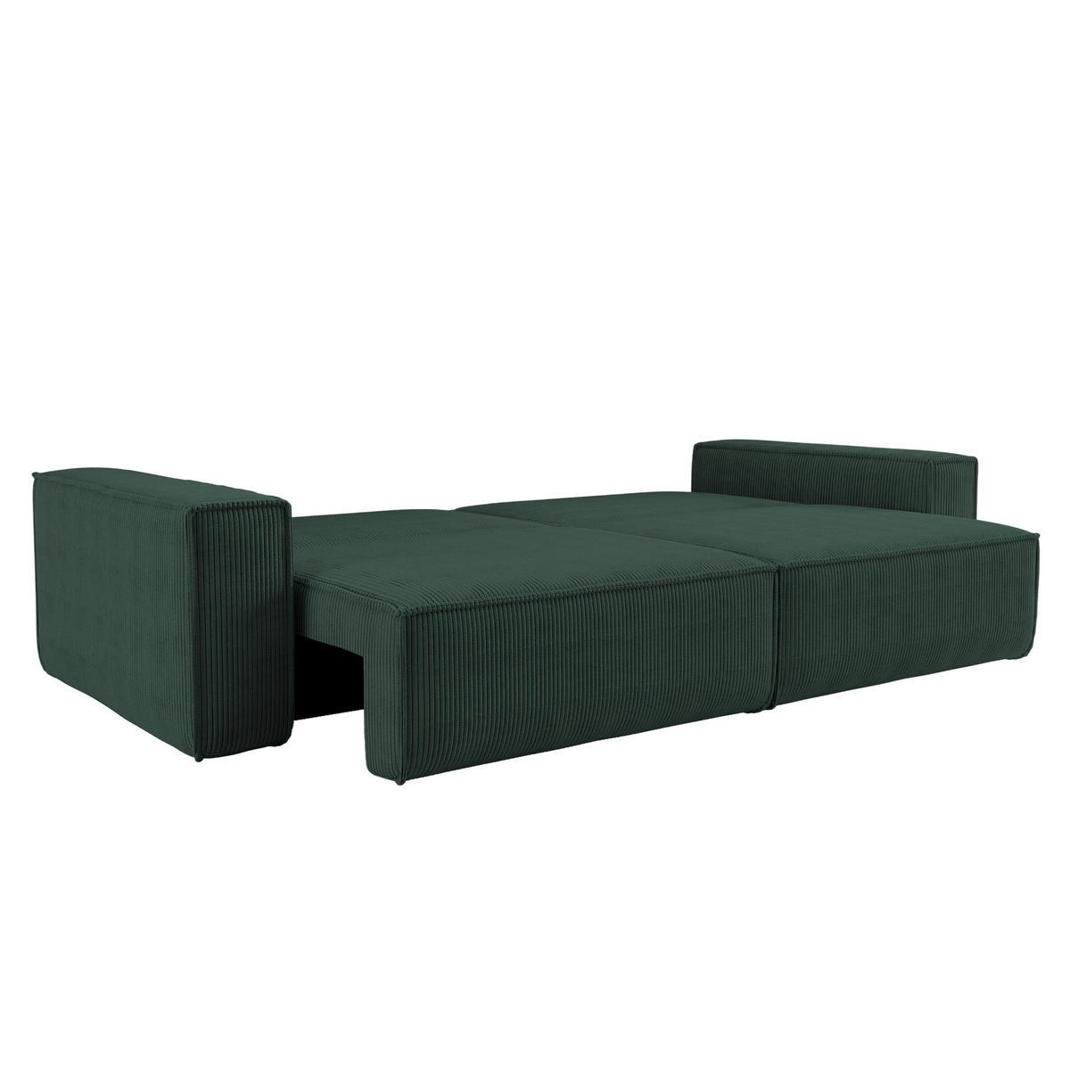 SCHLAFSOFA BEST und Bettkasten Stoff Poso Grün - Grün, Holz (246/83/98cm) - Kaiser Möbel