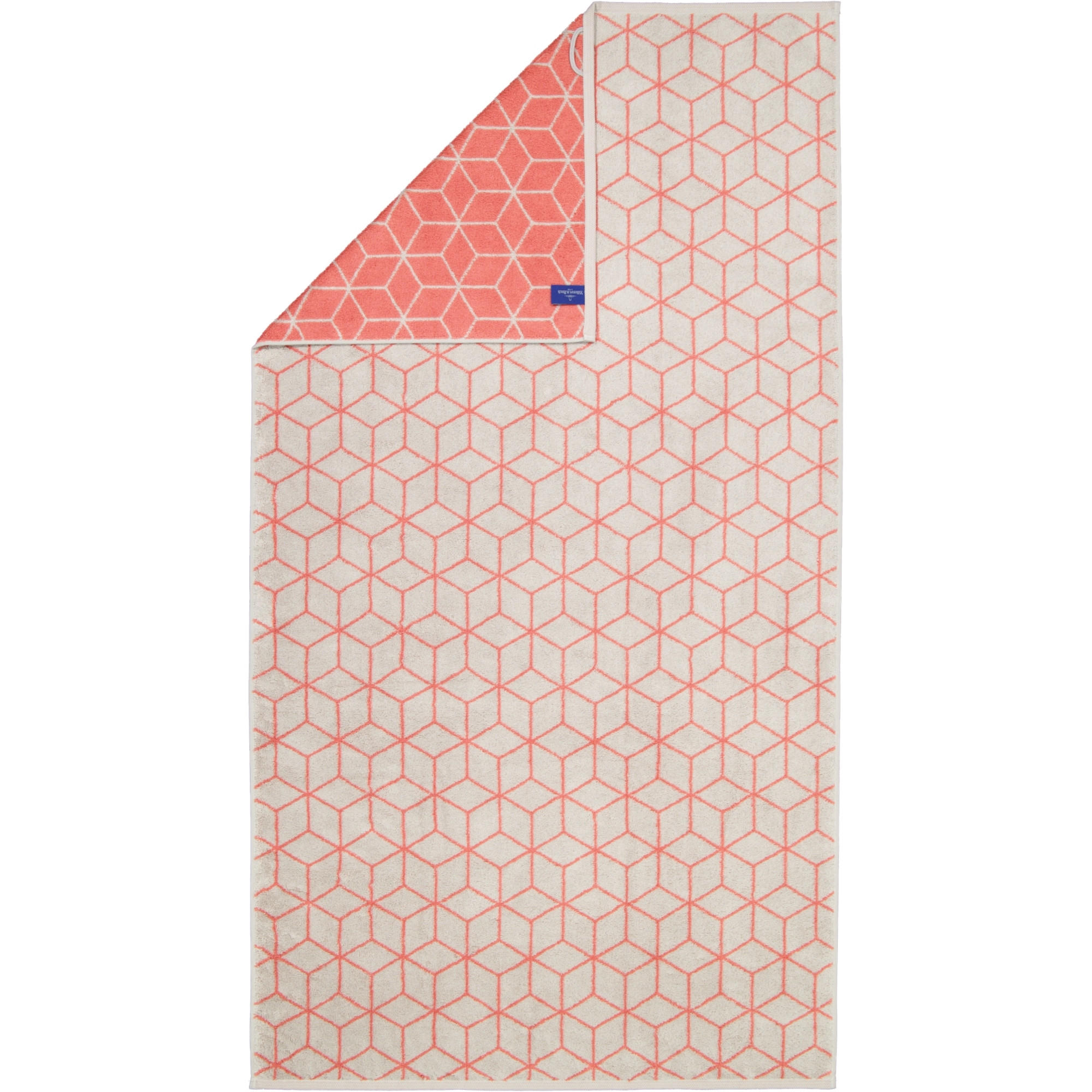 COORDINATES CARRÉ COLORS 2559 FRENCH LINEN/CORAL - 72 - Grau, Textil (80/150cm) - Villeroy & Boch