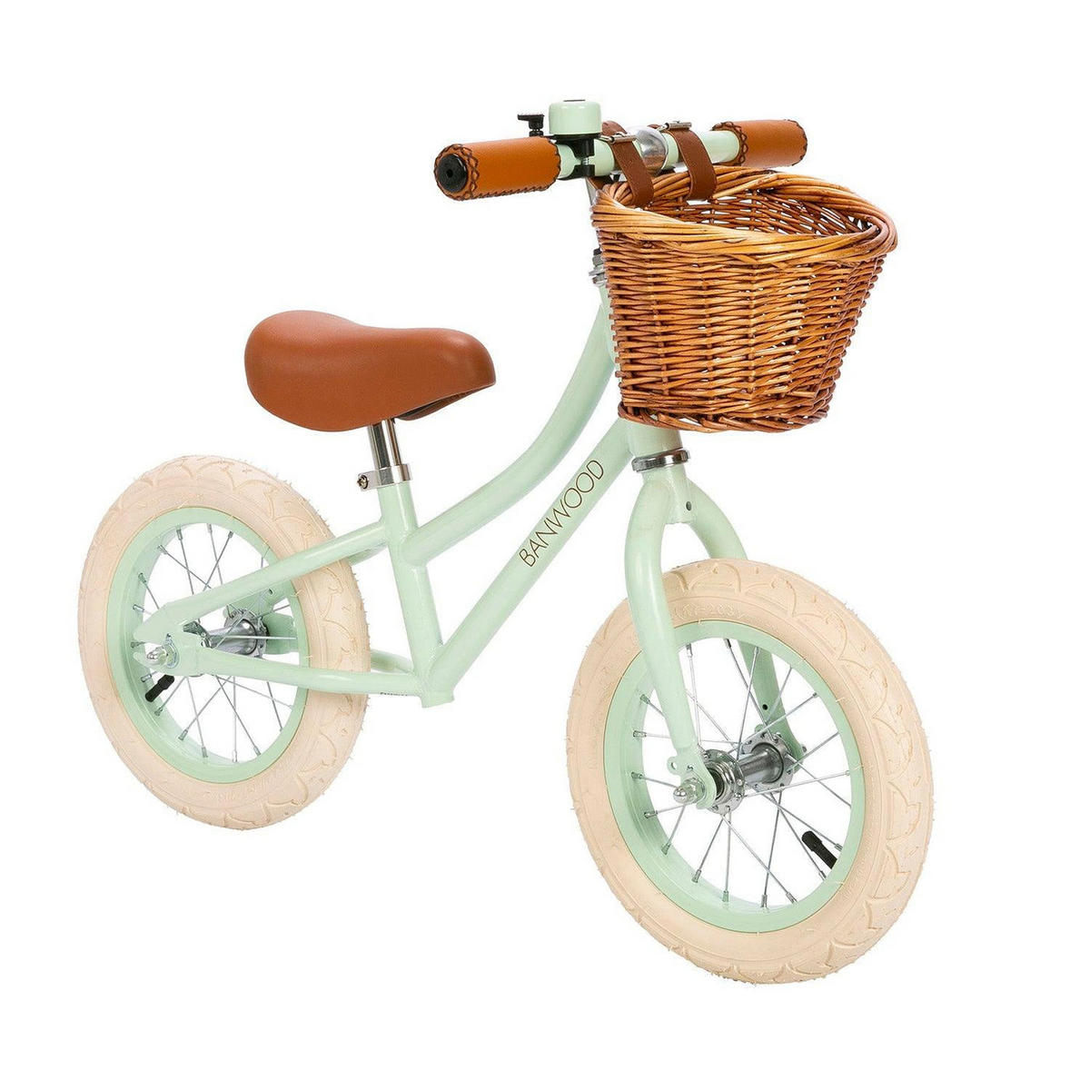 LAUFRAD aus Stahl für Kinder 3-5 Jahre, Minze - Grün, Metall (65/41/20cm) - Banwood
