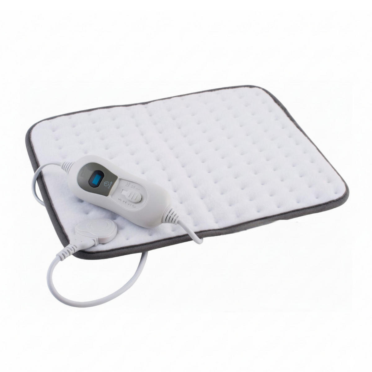 HEIZKISSEN, 40x30cm, Flauschig, 3 Stufen, 100W, Weiß, Elektrisches Wärmekissen, Wärme Pad, Thermokissen, Abschaltautomatik, Komfort, Weich, Wärme - Weiß, Textil (40/30cm) - Mia