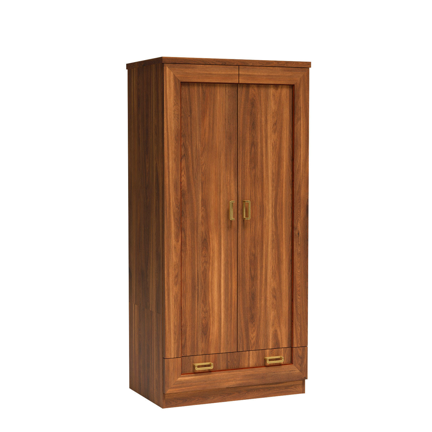 DREHTÜRENSCHRANK UDINE 90/190/57 cm 2-türig Braun - Braun, Holzwerkstoff (90/190/57cm) - MASSENO
