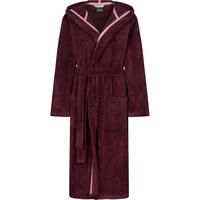 BADEMANTEL DAMEN KAPUZE CAWÖ HOME 825 BURGUND - 88 - Rot, Textil (Snull) - Cawoe