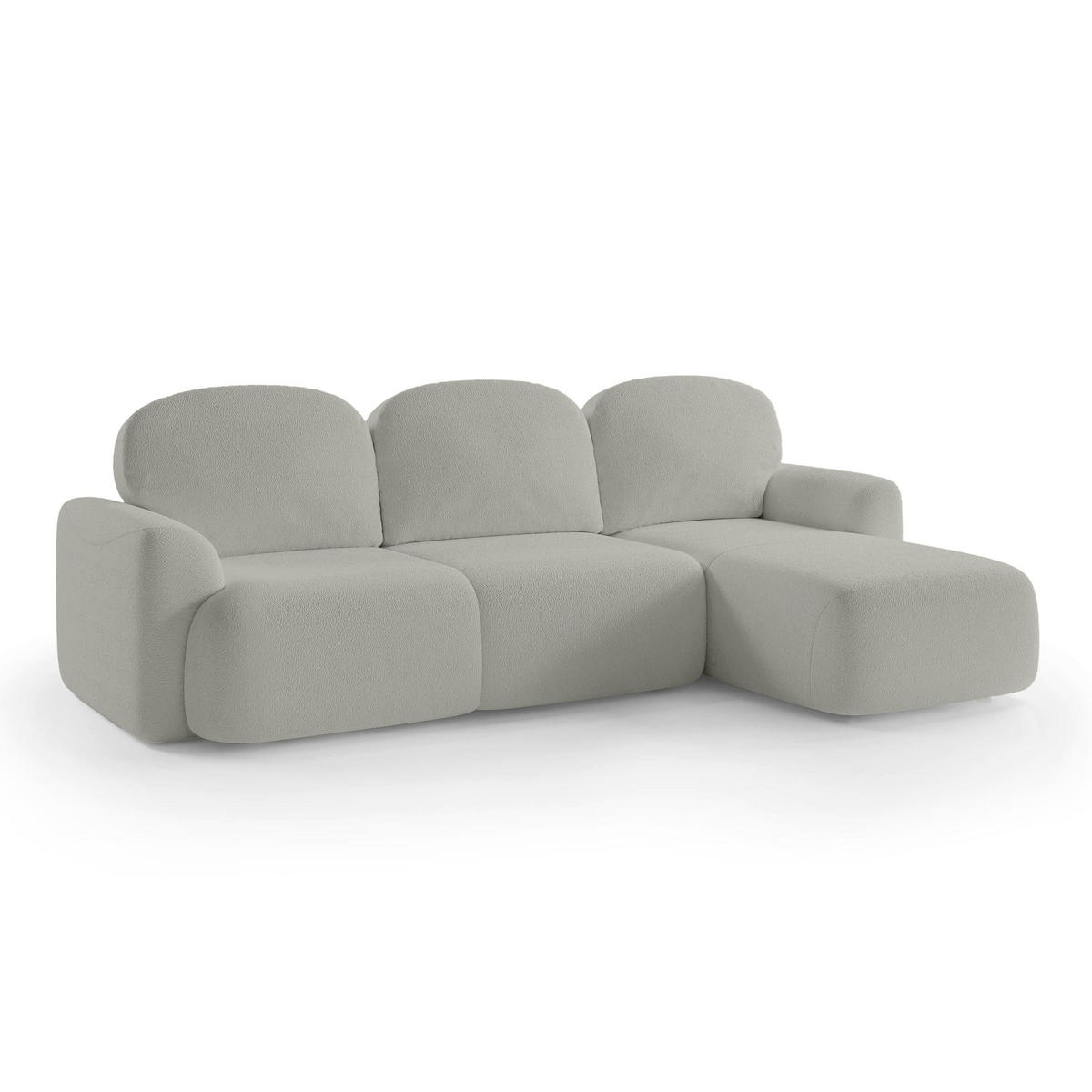 ECKSOFA Bulu Beige - Beige, Textil (260/95/163cm) - Pillovely