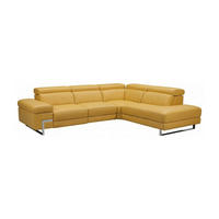 ECKSOFA Opera Echtleder Senfgelb - Gelb, Leder/Metall (269/218cm)