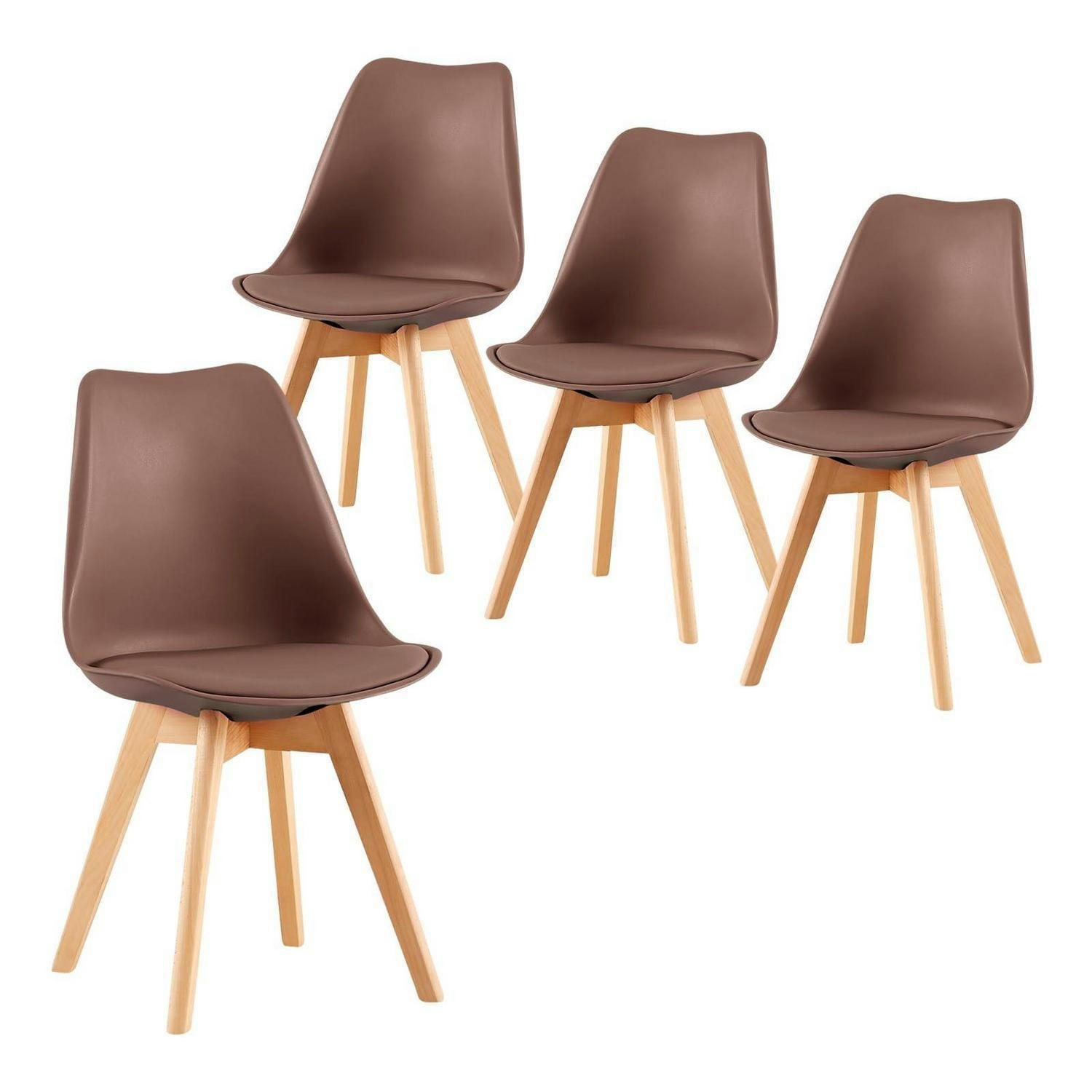 ESSZIMMERSTUHL 4er Set Schokoladenbraun - Braun, Kunststoff (41/82/47.5cm)