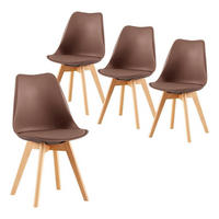 ESSZIMMERSTUHL 4er Set Schokoladenbraun - Braun, Kunststoff (41/82/47.5cm)
