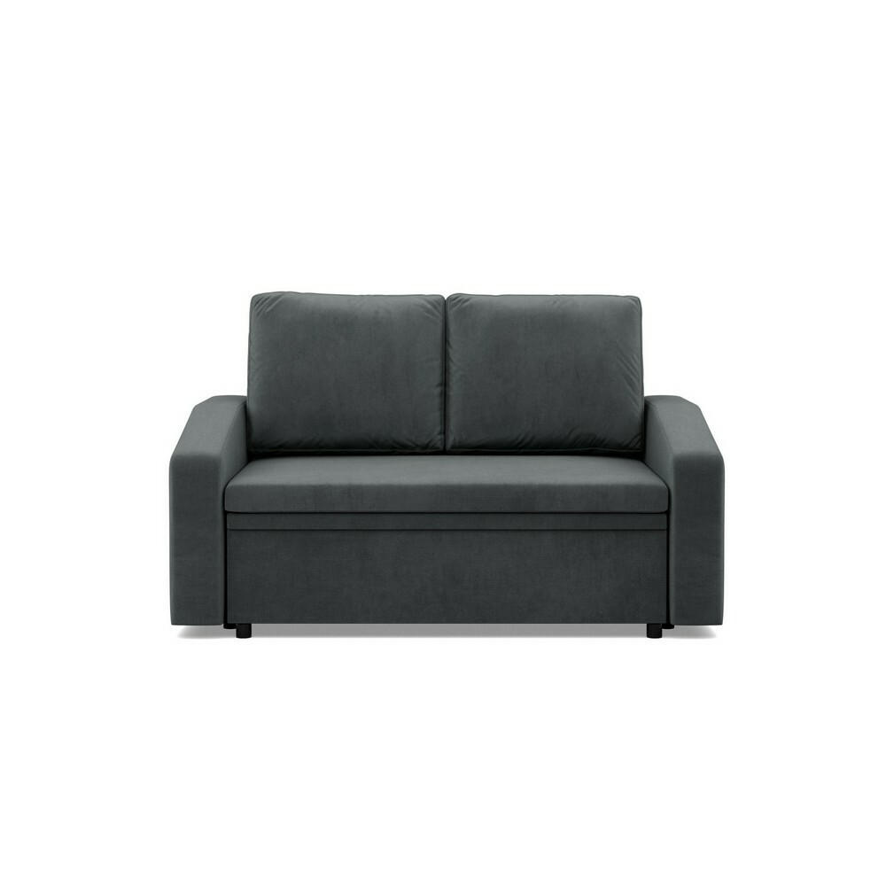 SOFA Neo mit abgeschrägter Armlehnen dunkelgrau - Dunkelgrau, Textil (148/90/87cm) - SIMKAM Furniture