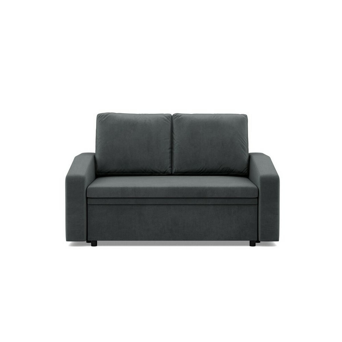 SOFA Neo mit abgeschrägter Armlehnen dunkelgrau - Dunkelgrau, Textil (148/90/87cm) - SIMKAM Furniture