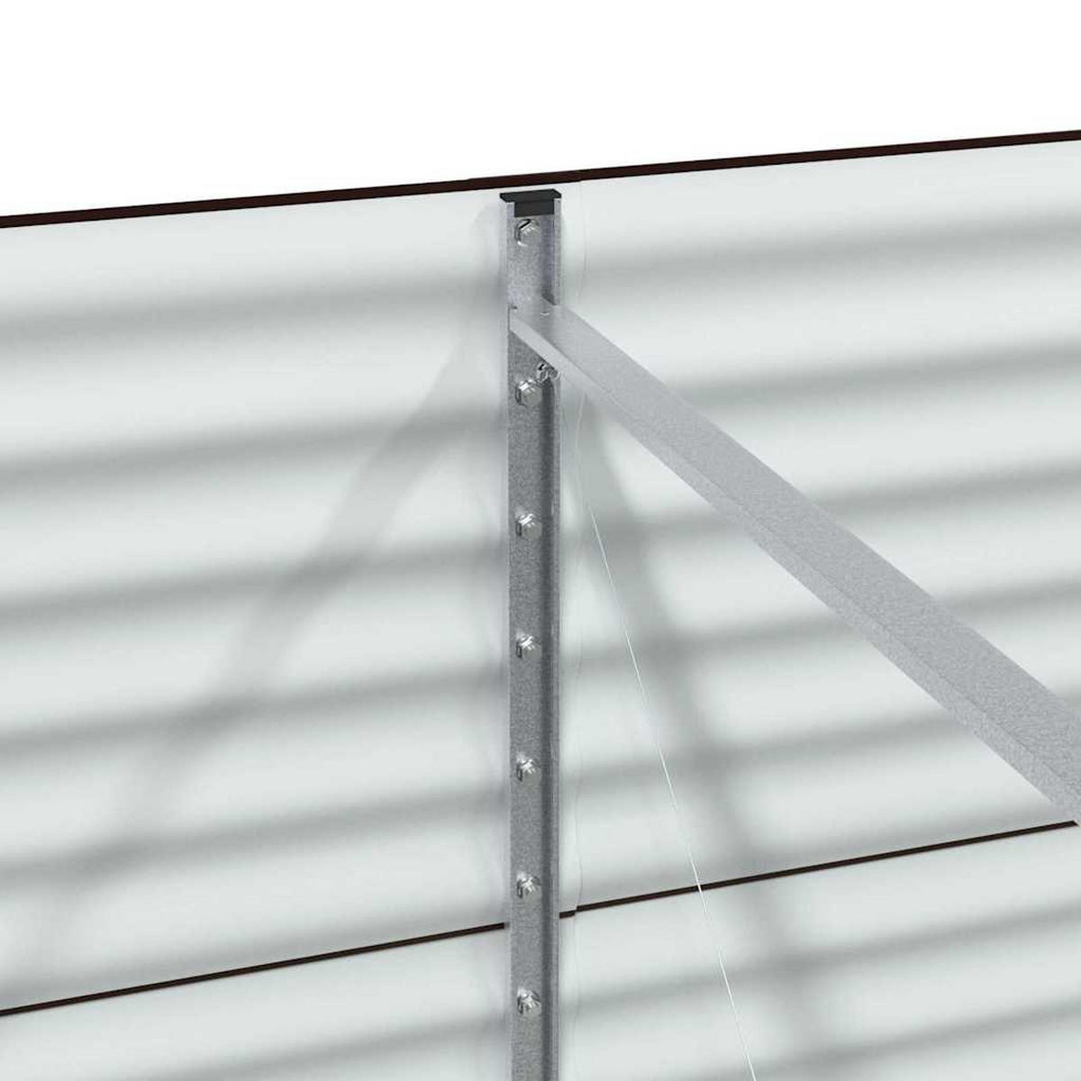 HOCHBEET Braun 240/80/81 Cm Stahl - Braun, Metall (80/81/240cm) - vidaXL