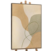 GEMÄLDE Verflechtung Schattenfugenrahmen Grau 120x80 cm - Grau, Holz (120/80cm) - YS-art gallery