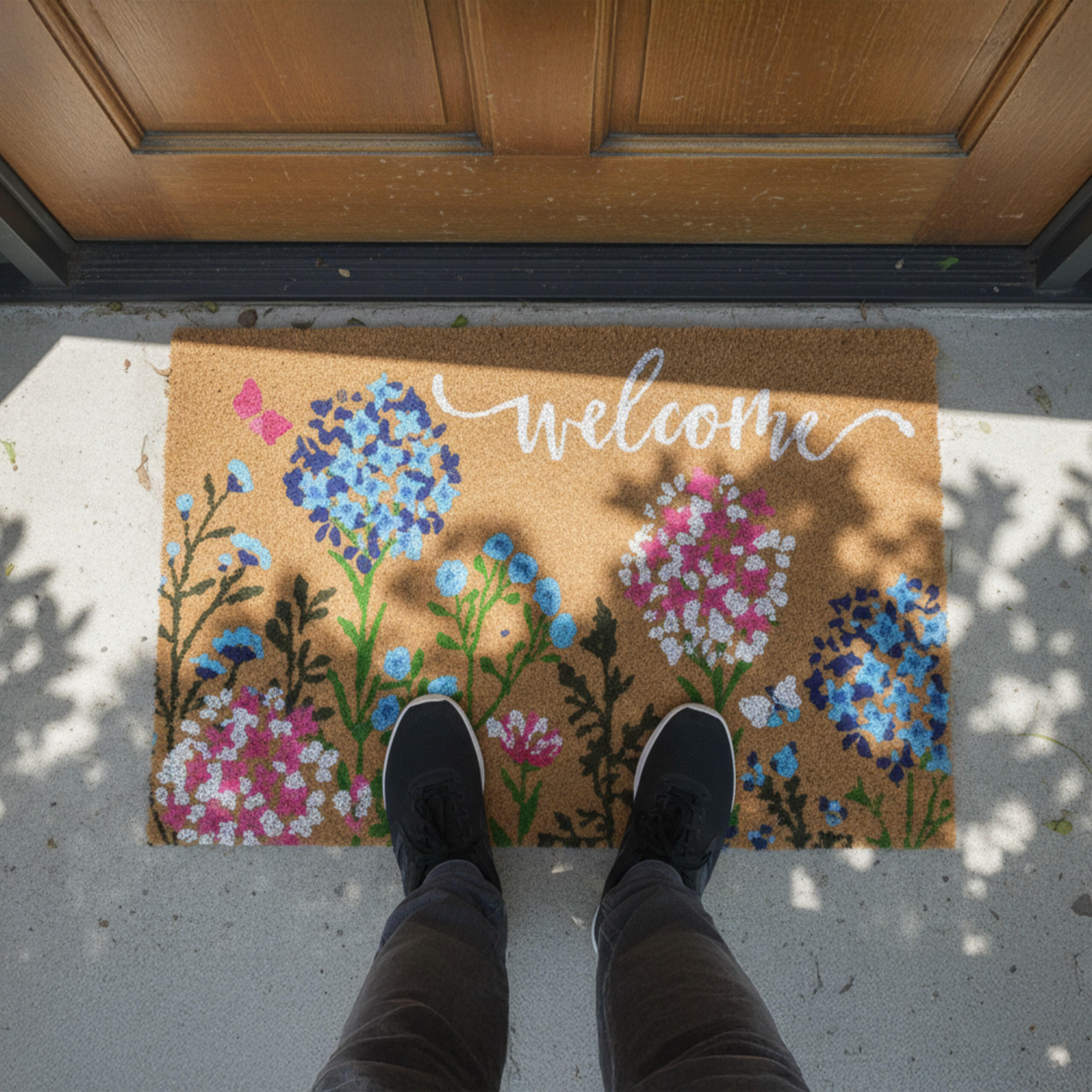 FUSSMATTE - Multicolor, Kunststoff/Textil (60/40cm) - Relaxdays