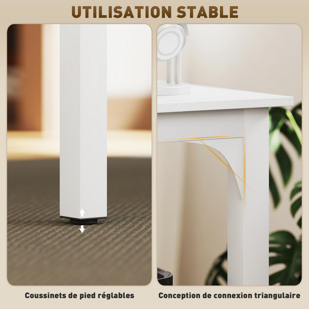 COMPUTERTISCH Weiß mit Metallgestell und großer Arbeitsfläche 180/60/75 cm - Weiß, Holzwerkstoff (60/180/75cm) - PANGIVO