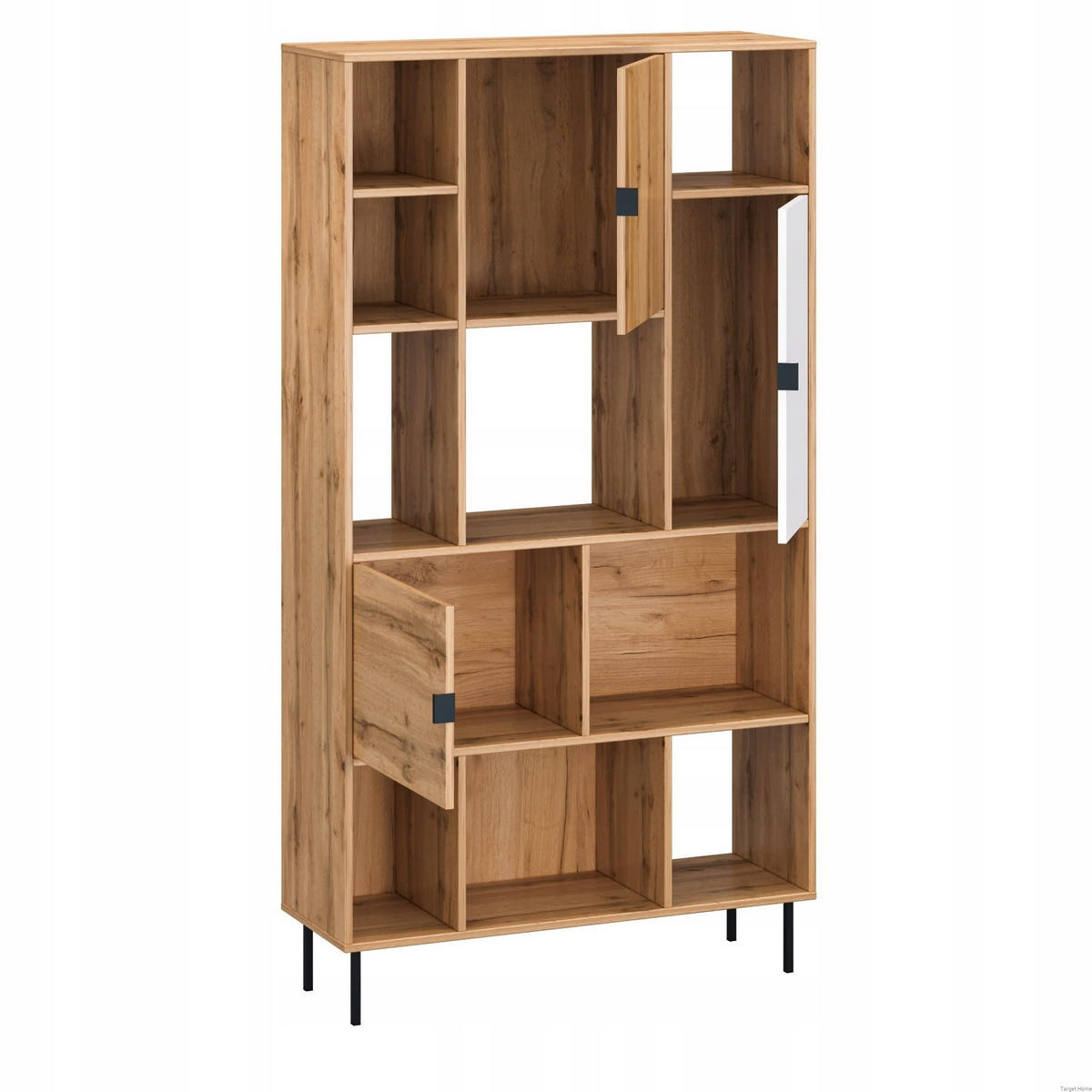 BÜCHERREGAL KENDO 24 Laminierte Platte Weiße Wotan-Eiche - Eiche Wotan, Holzwerkstoff (100/185/35cm) - Target Home
