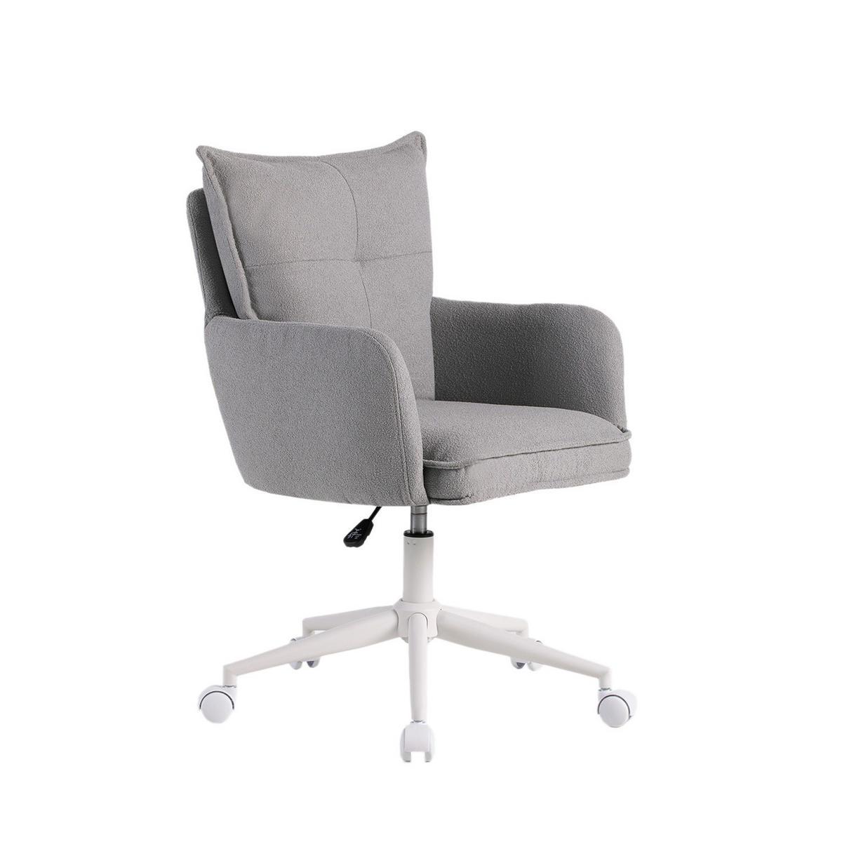 SCHREIBTISCHSTUHL Koen Grau 59 cm x 89-97 cm - Grau, Metall (59/89/63cm)