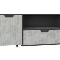 LOWBOARD CORTINA 120/45/50 cm, Graphitfarben - Hellgrau/Graphitfarben, Holzwerkstoff (120/45/50cm) - MASSENO