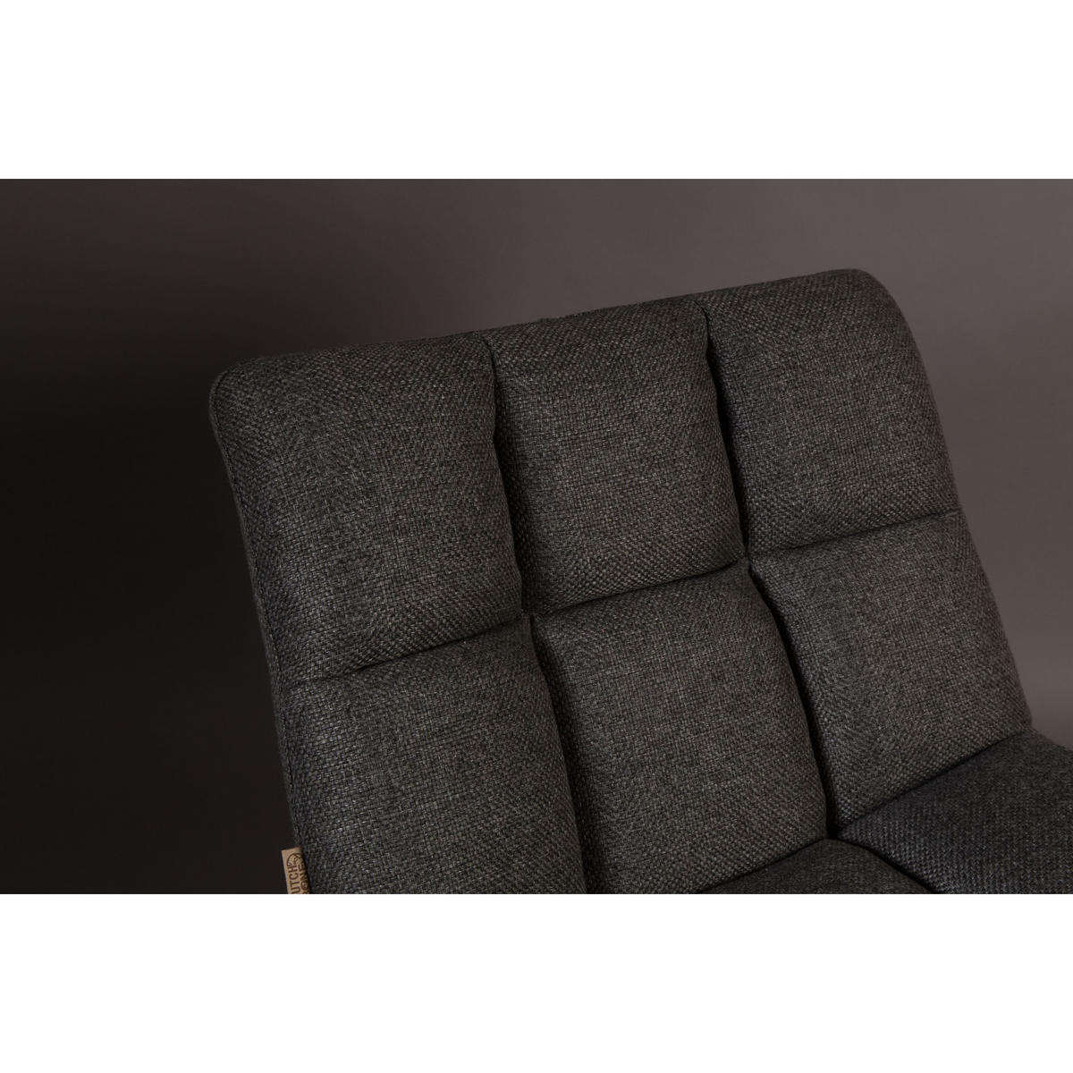 SESSEL Bar Bouclé Dunkelgrau - Dunkelgrau/Grau, Textil (66/78/74cm) - Dutchbone