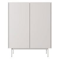 HIGHBOARD Color Kaschmir / Eiche Linea 97 / 37 / 122cm - Kaschmir/Hellbraun, Holz/Holzwerkstoff (97/122/37cm) - Feldmann-Wohnen