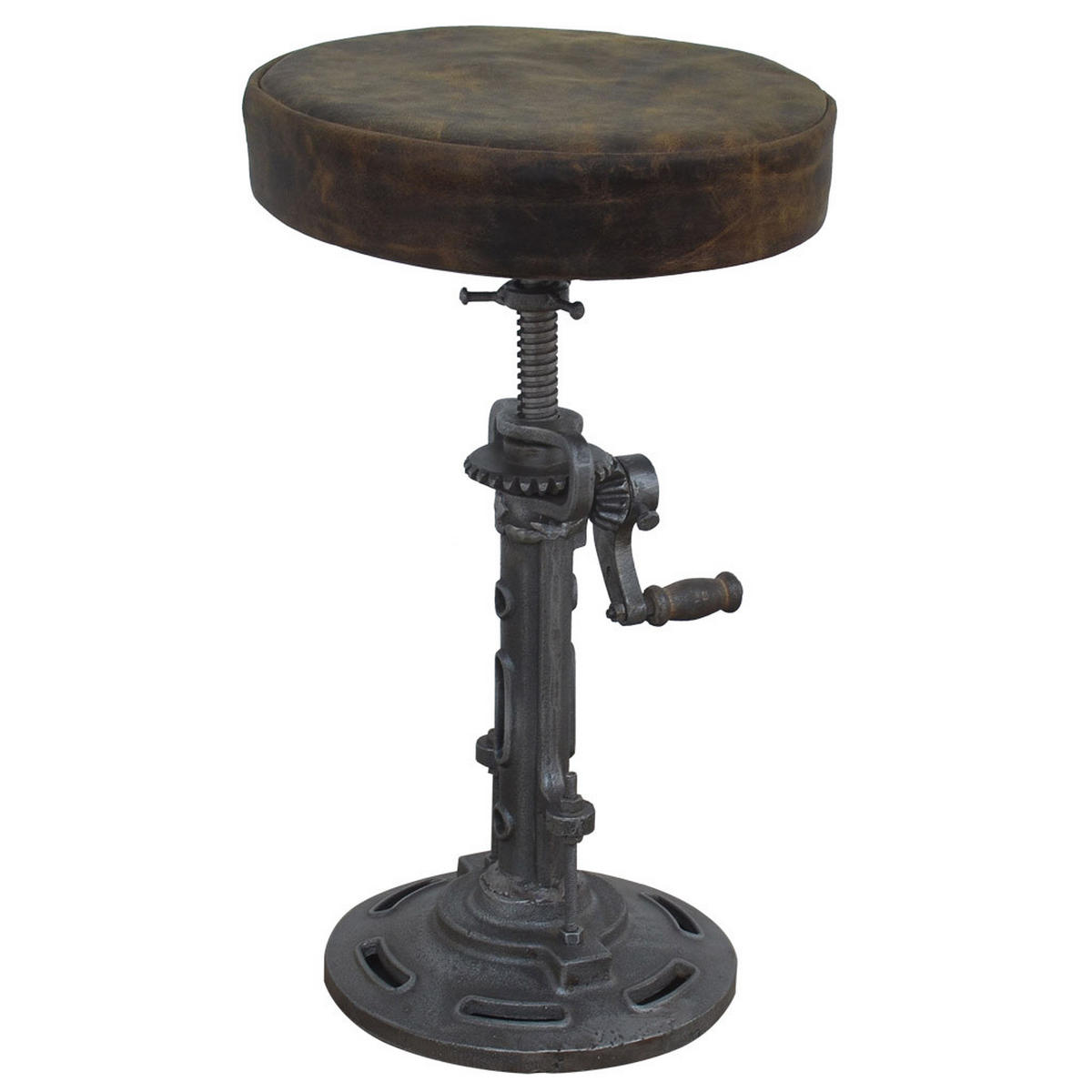 HOCKER aus Metall, braun, 32x57cm - Braun, Metall (32/57/32cm) - Wanderlust