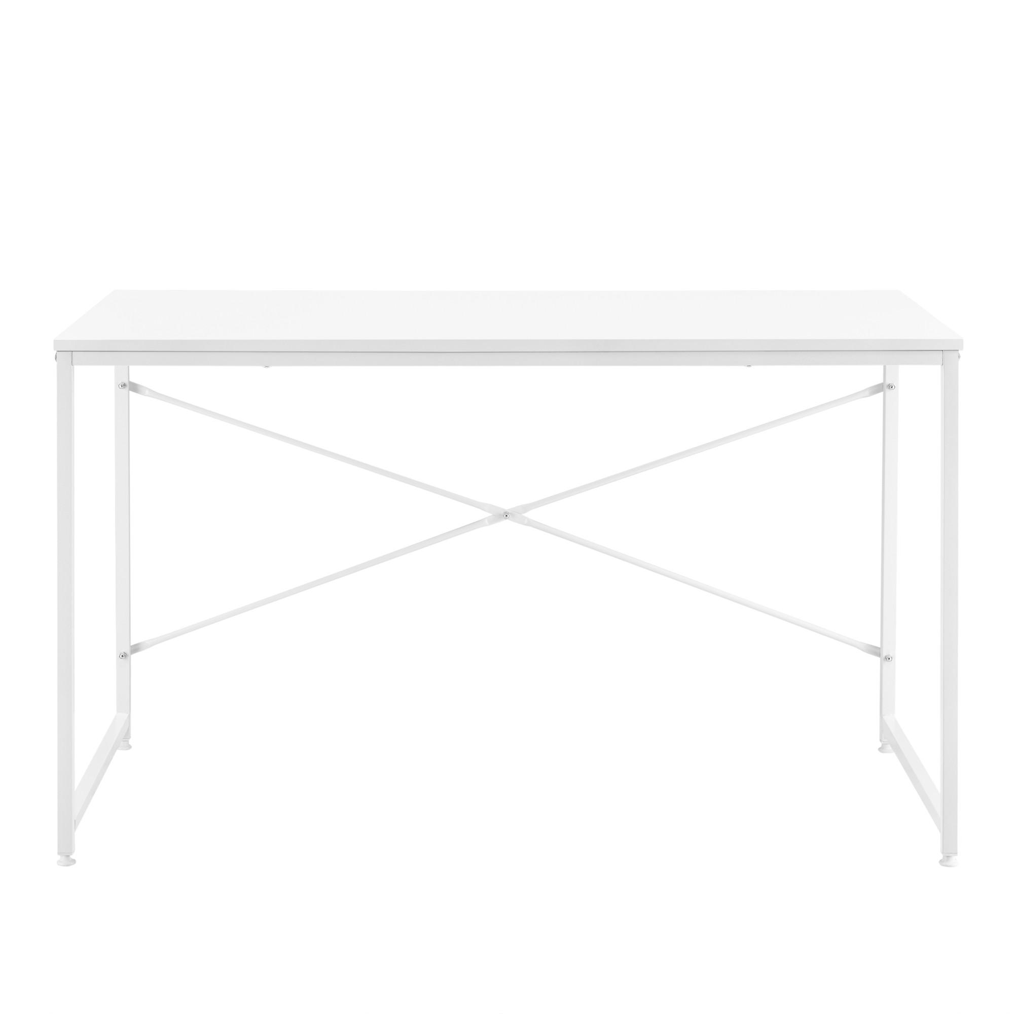 Thumbnail - [en.casa] Schreibtisch, Weiß, Holzwerkstoff, Rechteckig,Rechteckig, 120x72x60 cm, Arbeitszimmer, Schreibtische, Bürotisc...