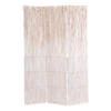 RAUMTEILER Nature 3-tlg. Weidenholz weiß - Weiß, Naturmaterialien (120/160/3cm) - DESIGN DELIGHTS