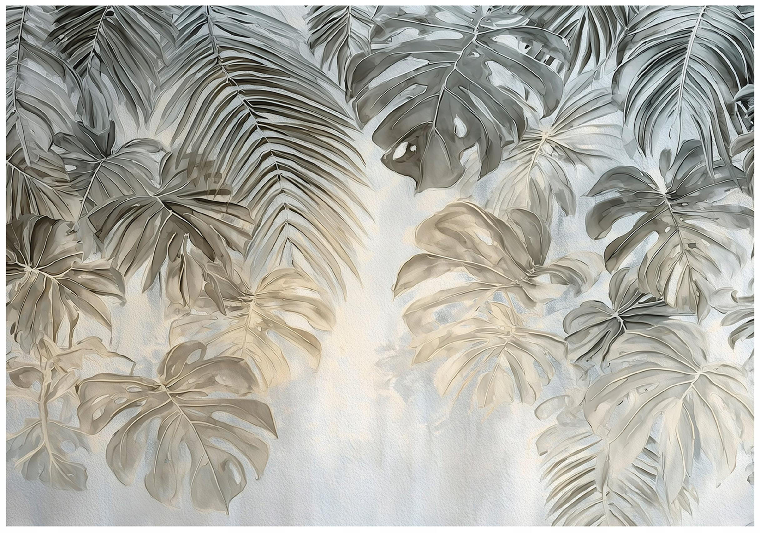 FOTOTAPETE Blätter Dschungel Grün 400x280 cm - Multicolor, Papier (400/280cm) - Wallarena