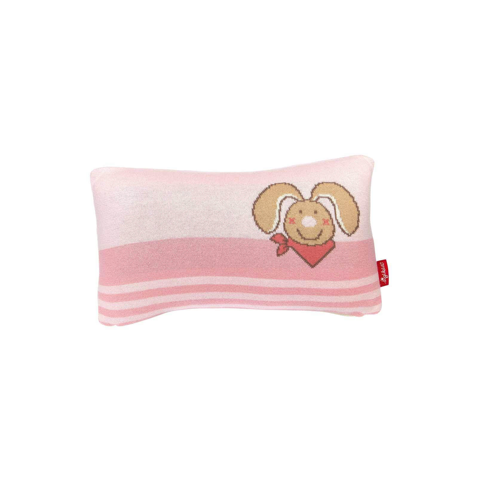 BABY-STRICKKISSEN Hase DubbiDuu rosa 20 x 10 x 35 - Rosa, Textil (20/35cm) - Sigikid