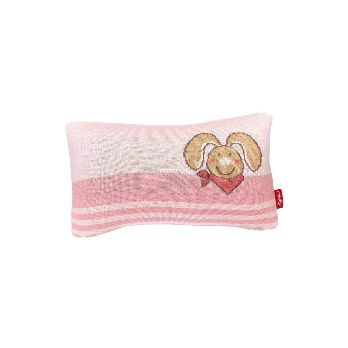 BABY-STRICKKISSEN Hase DubbiDuu rosa 20 x 10 x 35 - Rosa, Textil (20/35cm) - Sigikid