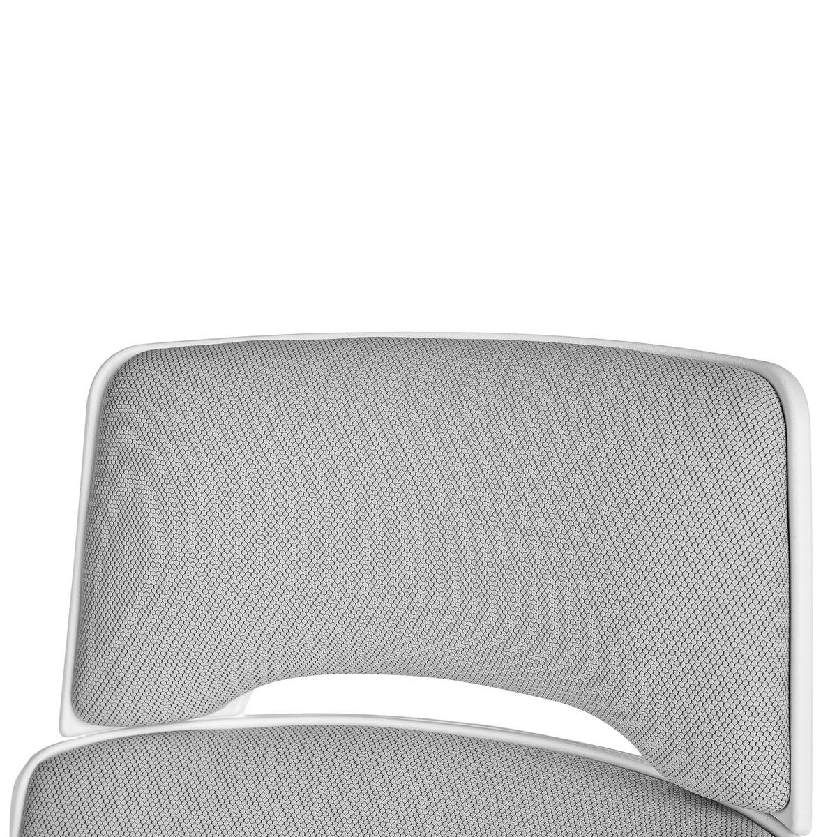BÜROSTUHL Kunststoff Grau Grandiose - Grau, Textil (66/118/52cm) - Beliani