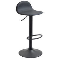 BARHOCKER LANA V2 73-94x39x41 cm schwarz - Schwarz, Leder (39/73/41cm) - furnicato