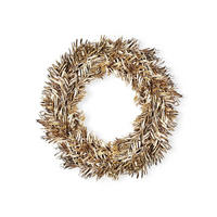 WEIHNACHTSKRANZ HONIGWEIHNACHTEN 50 cm - Champagner/Braun, Kunststoff (5cm) - LAALU