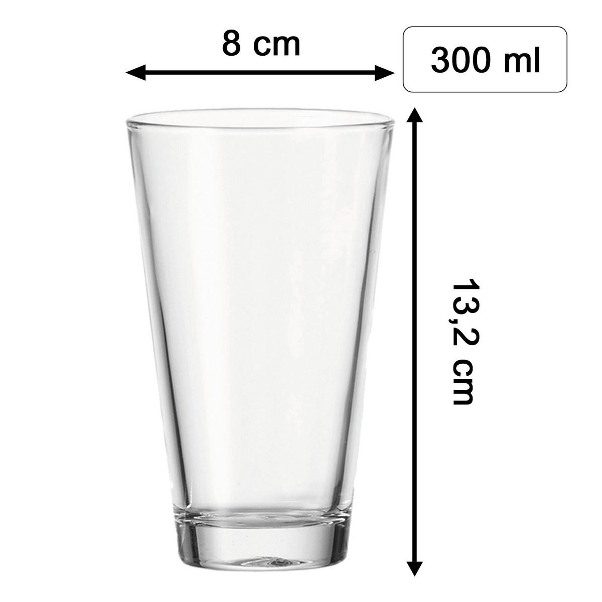 KINDERBECHER Baustellenfahrzeuge transparent 300 ml 3er Set - Transparent, Glas (0.3L) - LUXENTU