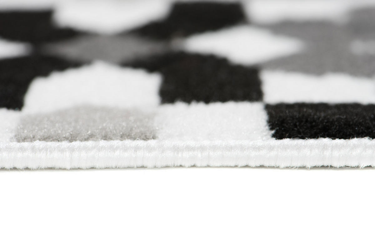 TEPPICH MAYA Grau Floral Mosaik Geometrisch 160/230 cm - Grau, Textil (160/230cm) - Tapiso
