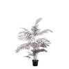 TOPF Palme Grau 145/135/135 cm - Grau, Kunststoff (135cm) - Light & Living