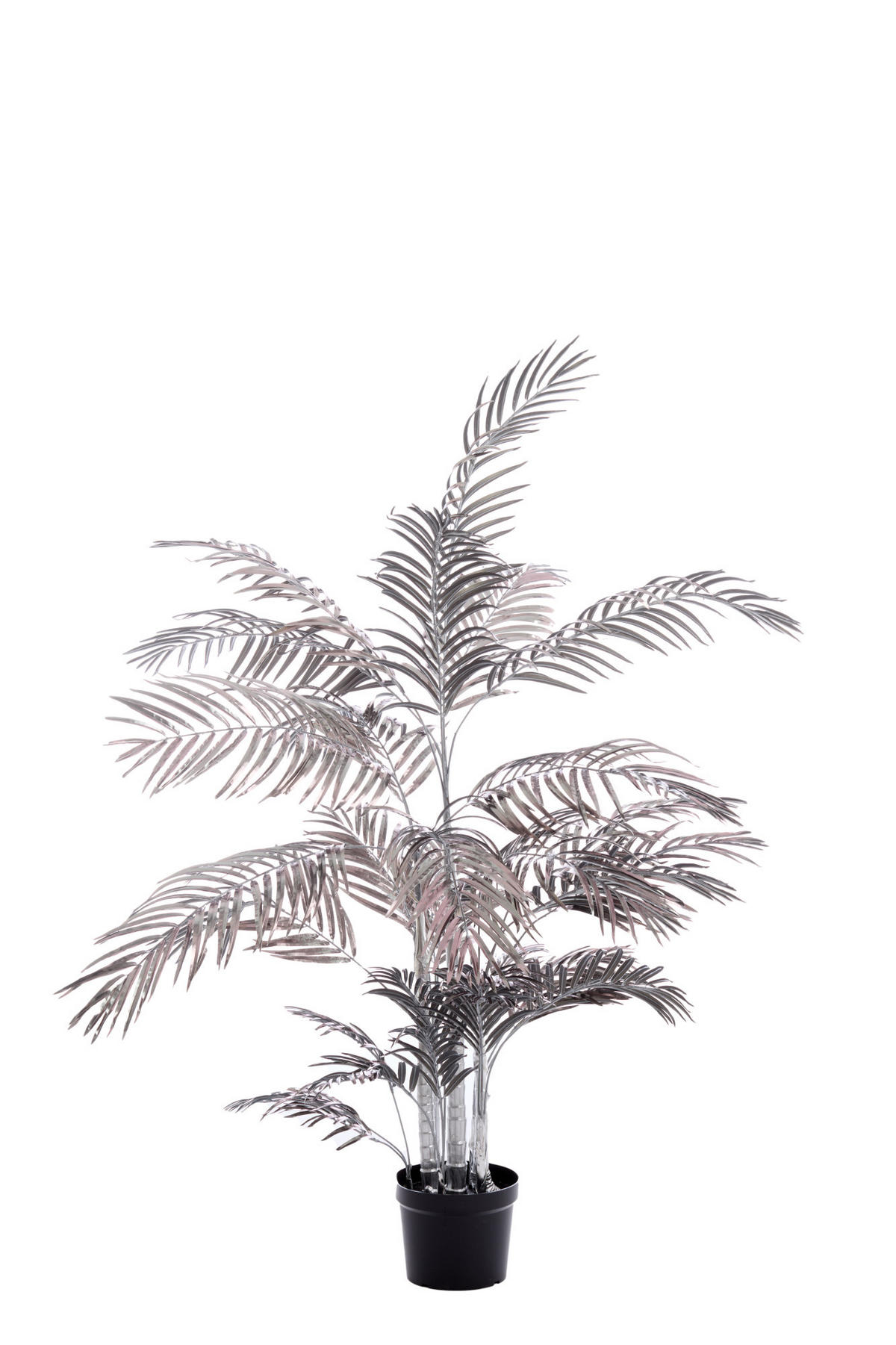 TOPF Palme Grau 145/135/135 cm - Grau, Kunststoff (135cm) - Light & Living