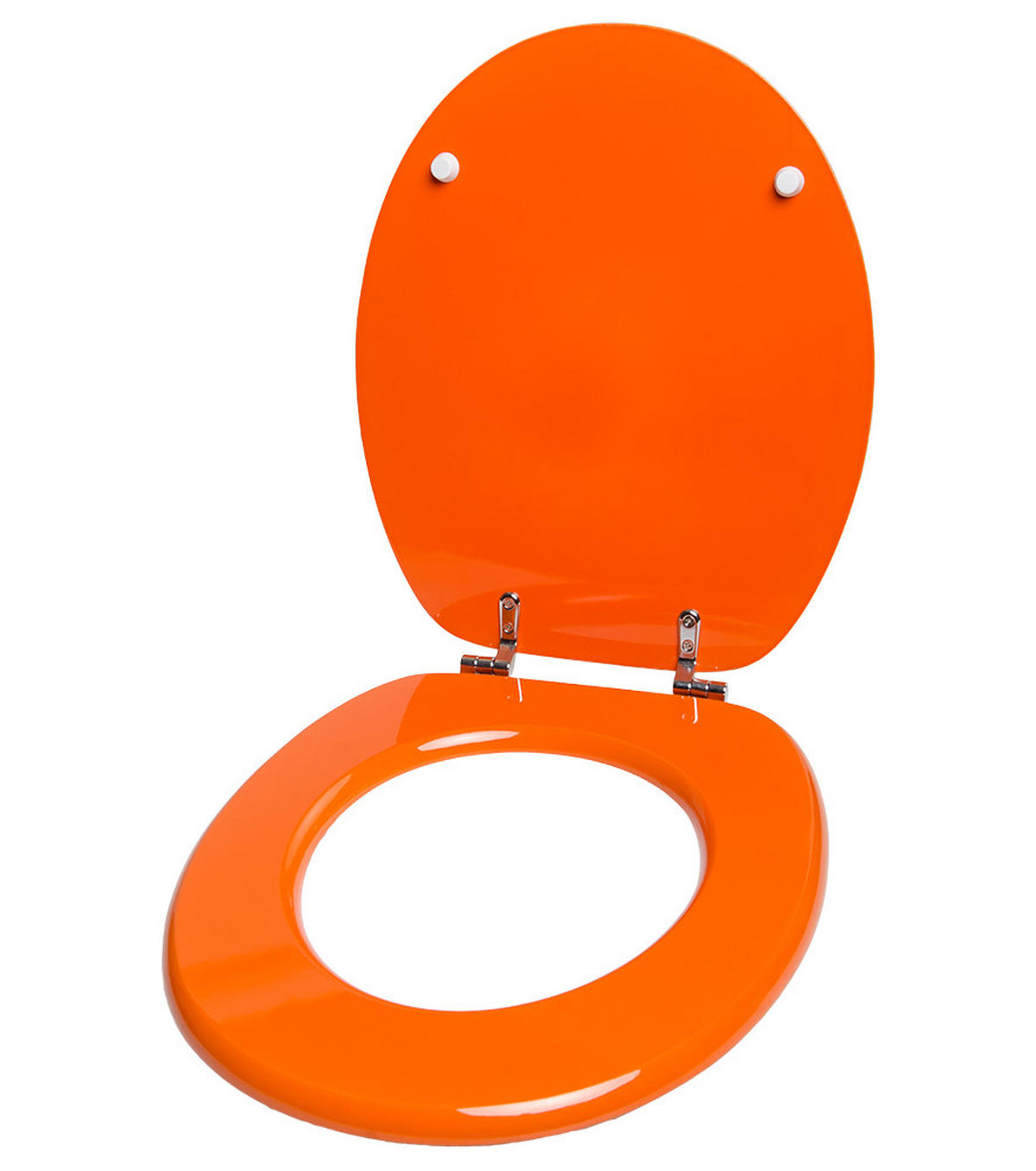 WC-SITZ Orange - Orange, Holzwerkstoff (38/6/47cm) - Sanilo
